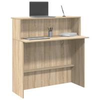 Receptiebalie 100x50x103,5 cm bewerkt hout sonoma eikenkleurig