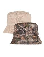 Flexfit FX5003RS Sherpa Real Tree Camo Reversible Bucket Hat - Camo Tree - One Size