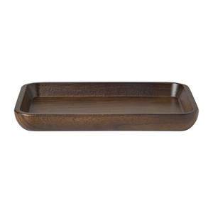 Plateau hout groot - bruin - 3.4x36x26.1 cm