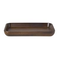 Plateau hout groot - bruin - 3.4x36x26.1 cm