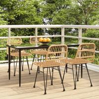 5-delige Tuinset poly rattan