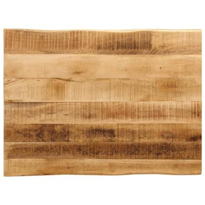 Tafelblad met natuurlijke rand 80x60x3,8 cm massief mangohout