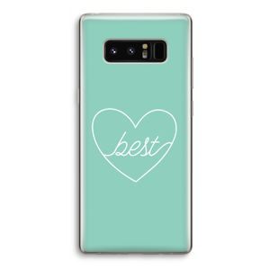 Best heart pastel: Samsung Galaxy Note 8 Transparant Hoesje