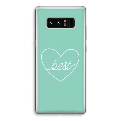 Best heart pastel: Samsung Galaxy Note 8 Transparant Hoesje
