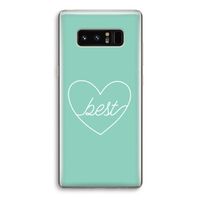 Best heart pastel: Samsung Galaxy Note 8 Transparant Hoesje