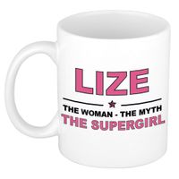 Lize The woman, The myth the supergirl cadeau koffie mok / thee beker 300 ml