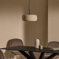 Kave Home Hanglamp 'Reig' Glas, 38cm, kleur Beige