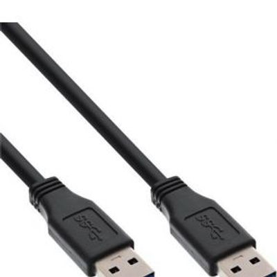 InLine 0.5m USB 3.0 USB-kabel 0,5 m 3.2 Gen 1 (3.1 Gen 1) USB A Zwart