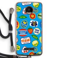 Fruitsticker: Motorola Moto Z Force Transparant Hoesje met koord Fruitsticker: Motorola Moto Z Force Transparant Hoesje met koord