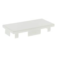 Eindstuk kabelgoot wit 130x60mm RAL 9010 Canalit 955809