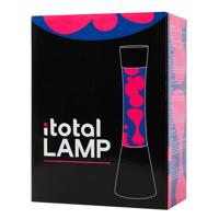 Itotal Lavalamp zwart/paars/roze, 40cm