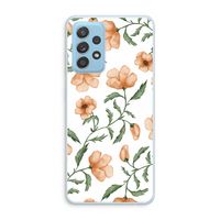 Peachy flowers: Samsung Galaxy A73 Transparant Hoesje