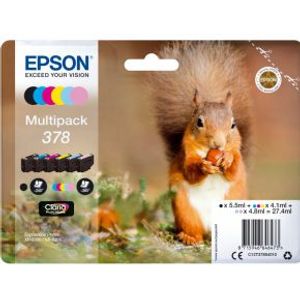 Epson 378 Zwart, Cyaan, Lichtyaan, Lichtmagenta, Geel inktcartridge