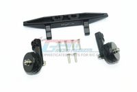 GPM - Rustler 4x4 - Aluminum Rear Adjustable Wheelie - 9pc set - Zwart