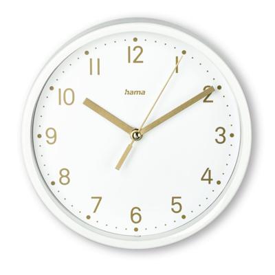 Hama Tafelklok Madeira Tikt Niet 16 cm Wit/Goud