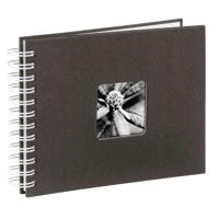 Hama spiraalalbum fine art 24x17 cm 50 witte pagina's zwart