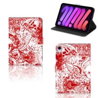 Tablettasje iPad Mini 6 (2021) Angel Skull Rood