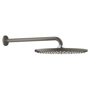 Regendoucheset Grohe Rainshower Cosmopolitan Metal 31 cm met Wandarm Hard Graphite Geborsteld