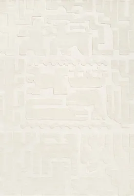 Layered - Vloerkleed Stig Lindberg Gunnel Bone White Wool Rug -
