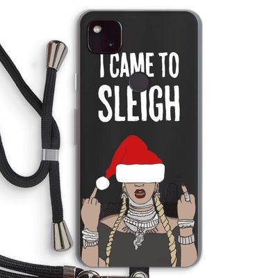 Came To Sleigh: Pixel 4a 5G Transparant Hoesje met koord