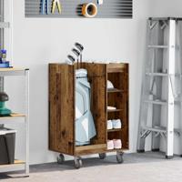 Golfkast met wiel Effen Oudhout 65 x 45 x 98 cm