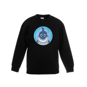 Sweater haai zwart kinderen