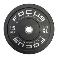 Olympische halterschijf 50 mm - Focus Fitness Bumper plate - 15 kg - Z - thumbnail