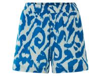 esmara Korte mousseline dames broek (patroon/blauw/wit, S (36/38)) esmara Korte mousseline dames broek (patroon/blauw/wit, S (36/38))