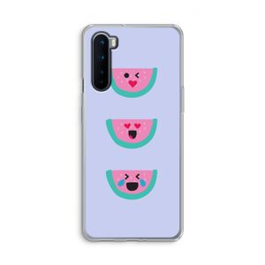 Smiley watermeloen: OnePlus Nord Transparant Hoesje