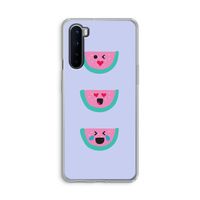 Smiley watermeloen: OnePlus Nord Transparant Hoesje Smiley watermeloen: OnePlus Nord Transparant Hoesje