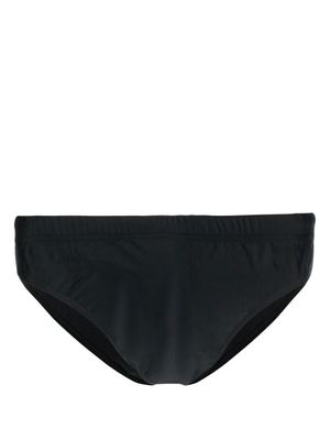 Moschino maillot de bain à logo imprimé au dos - Noir