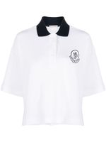 Moncler polo à logo brodé - Blanc - thumbnail