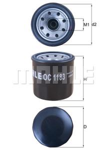 Oliefilter MAHLE, Diameter (mm)65,2mm, u.a. für Mazda