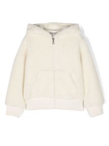 Moncler Enfant hoodie à logo brodé - Tons neutres