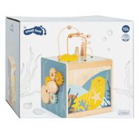 Small Foot houten activiteitenkubus met motoriekspiraal zeekust