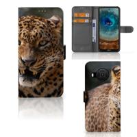 Nokia X10 | Nokia X20 | Telefoonhoesje | Met pasjeshouder | Luipaard Nokia X10 | Nokia X20 | Telefoonhoesje | Met pasjeshouder | Luipaard