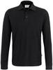 Hakro 820 Long-sleeved polo shirt Classic - Black - 3XL