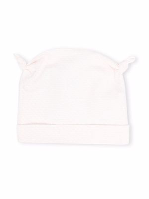 Emporio Armani Kids bonnet à détails d'oreilles - Blanc