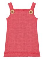 Dolce & Gabbana Kids robe trapèze en tweed - Rose - thumbnail