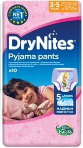 Huggies Drynites girl 3-5 jaar (10 st)