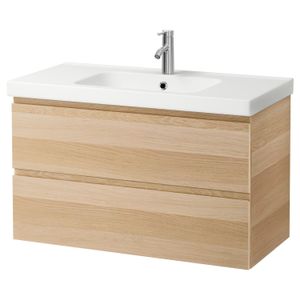 Badmeubelset Wiesbaden Vision Oak 100x46x53 cm