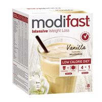 Modifast Intensive Vanilla Flavoured Milksh. 8x55g - thumbnail