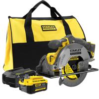 Stanley FATMAX SFMCS500M1S 18V V20 Accu Cirkelzaag | 1x 18V 4,0Ah Accu + Lader | In Softbag - SFMCS500M1S-QW