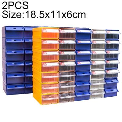 2 stk verdikt gecombineerd Plastic delen kabinet lade Type Component vak gebouw blokgrootte materiële vak Hardware vak willekeurige kleur levering: