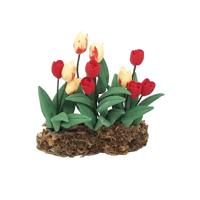 1:12 Mini huis Toy simulatie Tulip bloem model