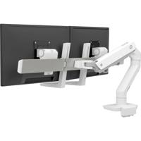 Ergotron HX Dual Arm Desk Mount Monitor-tafelbeugel 2-voudig 38,1 cm (15) - 81,3 cm (32) Wit Draaibaar, In hoogte verstelbaar, Kantelbaar, Zwenkbaar