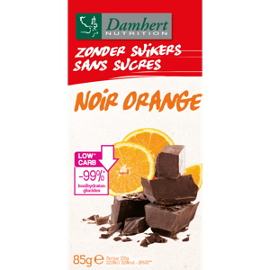 Damhert Zonder Suikers Chocoladetablet Puur Orange