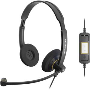 EPOS Impact SC 60 USB ML On Ear headset Telefoon Kabel Stereo Zwart Ruisonderdrukking (microfoon), Noise Cancelling Volumeregeling, Microfoon uitschakelbaar