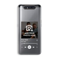 Music Player: Samsung Galaxy A80 Transparant Hoesje