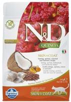 FARMINA N&D Quinoa Skin&Coat Cat Herring and Coconut Adult - droog kattenvoer - 300 g
